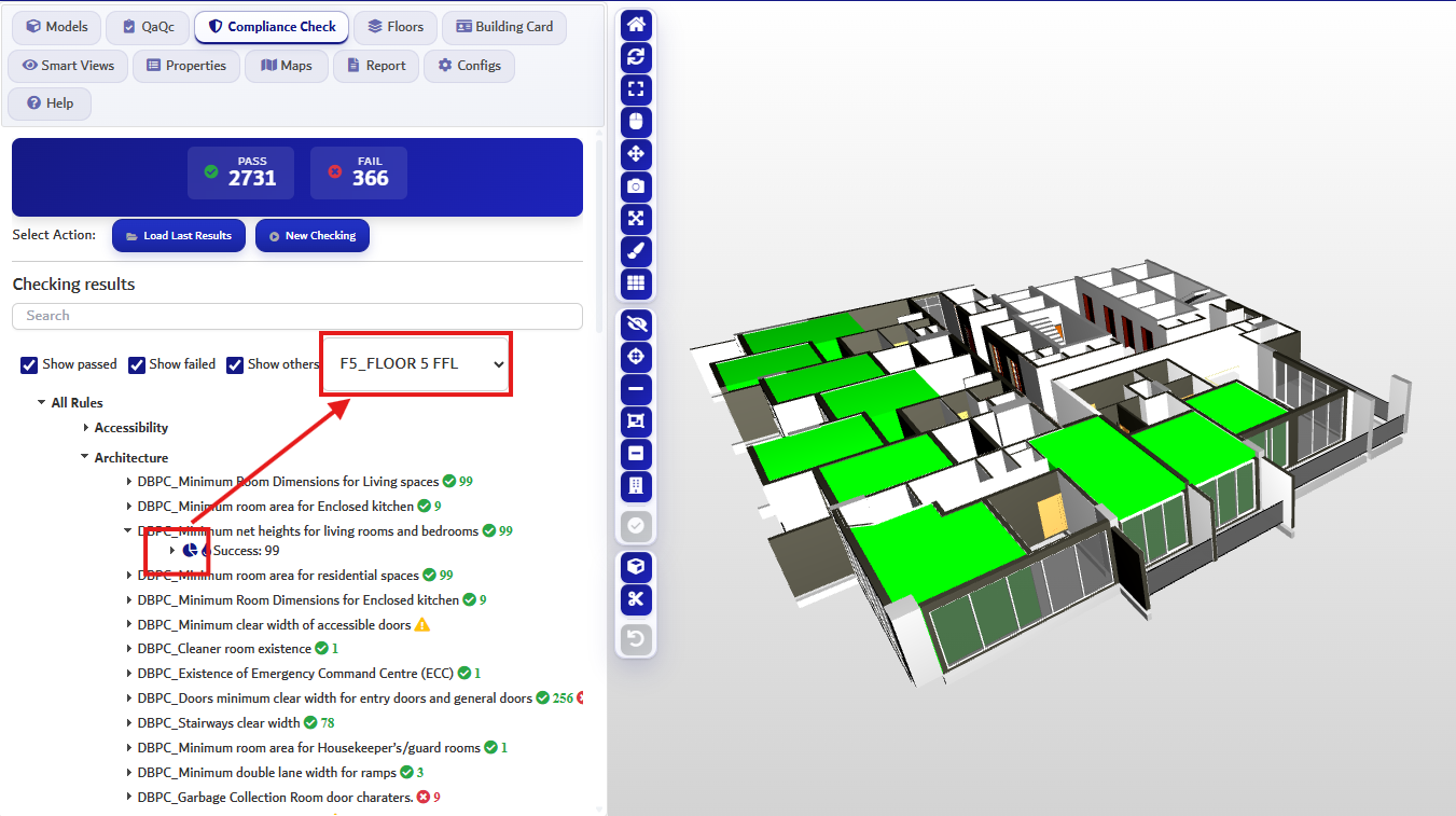 Figure 21. Review Compliance Check Results